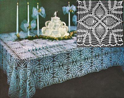 Shells Pineapple Motif Tablecloth Crochet Pattern