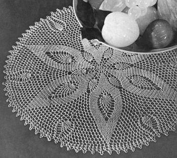 Pineapple Doily Crochet Pattern 13.5"