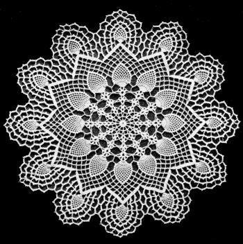 Pineapple Doily Crochet Pattern