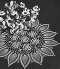 Pineapple Scroll Doily Crochet Pattern 18.5"
