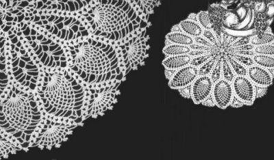 Pineapple Doily Crochet Pattern 14"