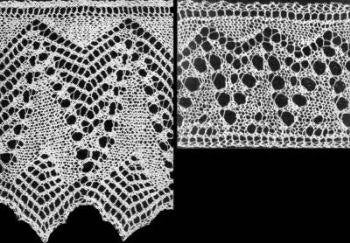 Pineapple Edging & Insertion Knitting Pattern