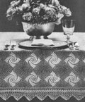 Pinwheel Motif Tablecloth Crochet Pattern 60x78"