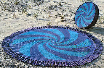 Pinwheel Motif Bedspread Knitting Pattern