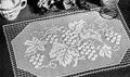 Grape Arbor Placemat Filet Crochet Pattern