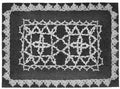 Rice Stitch on Linen Placemat Crochet Pattern