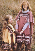 Blanket Poncho Ladies & Girls Knitting Pattern