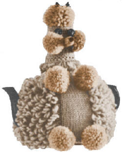 Poodle Tea Cozy or Toilet Roll Cover Knitting Pattern