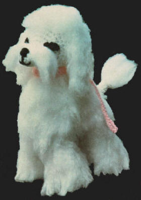 Fluffy Poodle Dog Stuffed Toy Crochet Pattern
