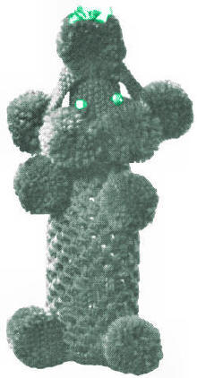 Poodle Bottle Cover or Cleanser Cover Knitting Pattern