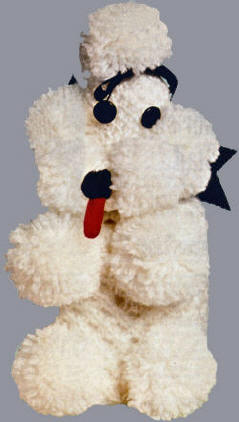 Poodle Toilet Tissue Cover Knitting Pattern