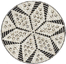 Popcorn Star Trivet or Pot Holder Crochet Pattern