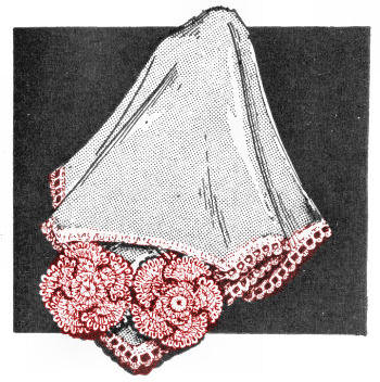 Poppy Motifs Applique & Edging Crochet Pattern