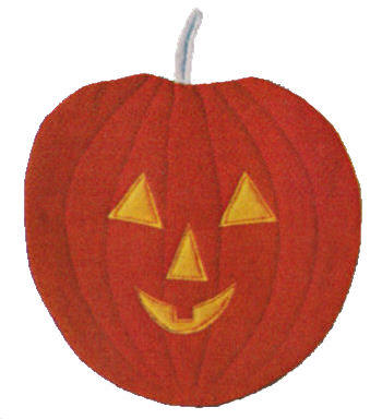 Jack-O-Lantern Pumpkin Trivet or Pot Holder Sewing Pattern