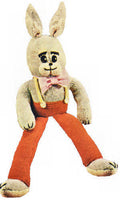 Rabbit with Pants Stuffed Toy Knitting Pattern