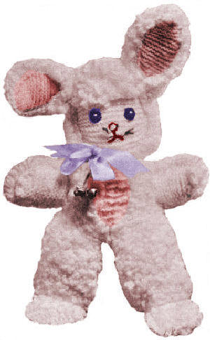 Loop Bunny Rabbit Stuffed Toy Knitting Pattern