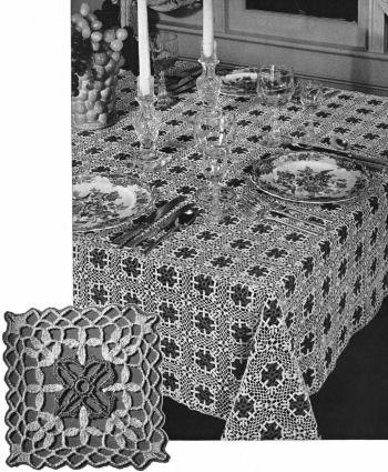Raleigh Motif Tablecloth Crochet Pattern