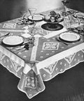 Regent Tablecloth & Napkins Filet Crochet Pattern