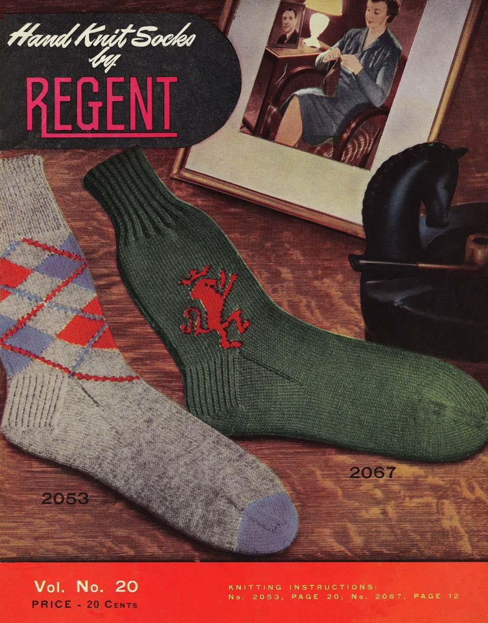 Hand Knit Socks Vintage Knitting Patterns Book