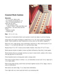 Ribbon Floral Rug & Pillow Cushion Cross Stitch Pattern