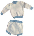 Two-Piece Baby Romper Knitting Pattern Sz 1 yr