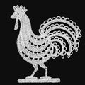Rooster Applique Crochet Pattern