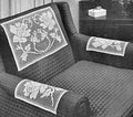 Rose in Bloom Chair Set Filet Crochet Pattern