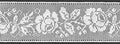 Wide Rose Insertion Filet Crochet Pattern
