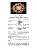 Rose Doily Crochet Pattern 10.75"