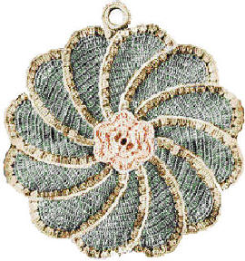 Rose Pinwheel Trivet or Pot Holder Crochet Pattern