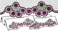 Roses Motifs Insertion & Edging Crochet Pattern