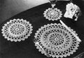 Round Doily Table Setting Tatting Pattern