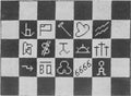 Western Brands on Canvas Rug Cross Stitch or Embroidery Pattern