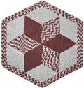 Two-Tone Rug with Star Design Crochet Pattern