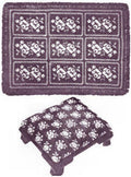 Rug & Stool Crochet & Cross Stitch Pattern
