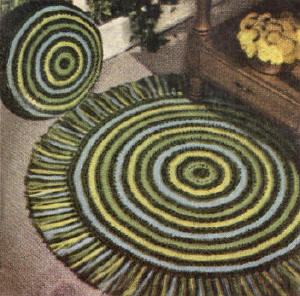 Ring-A-Round Rug & Pillow Cushion Crochet Pattern