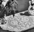 Midsummer Day Table Runner Filet Crochet Pattern