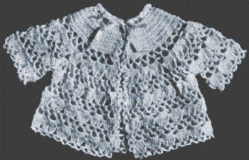 Clusters Baby Sacque Crochet Pattern