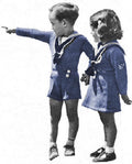 Children Sailor Suit Knitting Pattern Sz 4