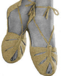 Slippers or Sandals with Cord Ties Crochet Pattern