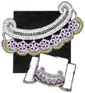 Pansy Scalloped Scroll Applique & Edging Crochet Pattern