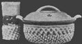 Casserole & Tumbler Jackets Milk Glass Crochet Pattern