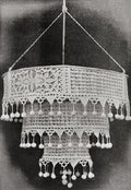 Hanging Tiered Lamp Shade Antique Crochet Pattern