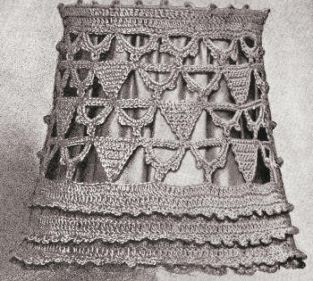 Candle or Lamp Shade Antique Crochet Pattern