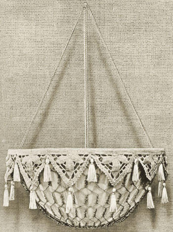 Hanging or Table Lamp Shade Antique Crochet Pattern