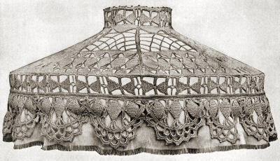 Mushroom Lamp Shade Antique Crochet Pattern