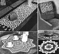 Shaded Star Doily, Chair Set, Runner Crochet Pattern
