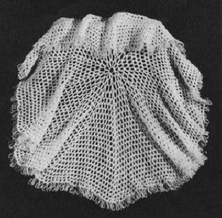 Circular Victorian Mesh Shawl Crochet Pattern