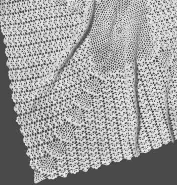 Lacy Baby Shawl Crochet Pattern
