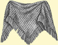 Puff Stitch Shawl Antique Crochet Pattern